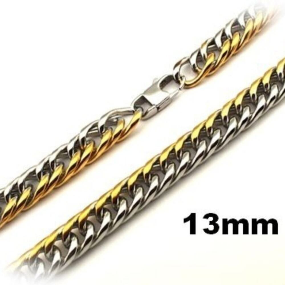 New 316L stainless steel gold and silver tone